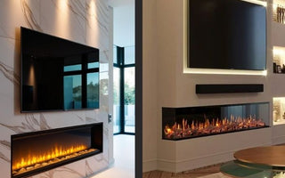 The difference between cheap and luxury electric fires - are higher priced fires worth it? Showing side by side view of both