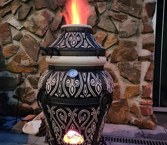 Traditional outdoor tandoor oven for home use