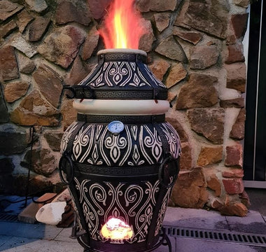 Traditional outdoor tandoor oven for home use
