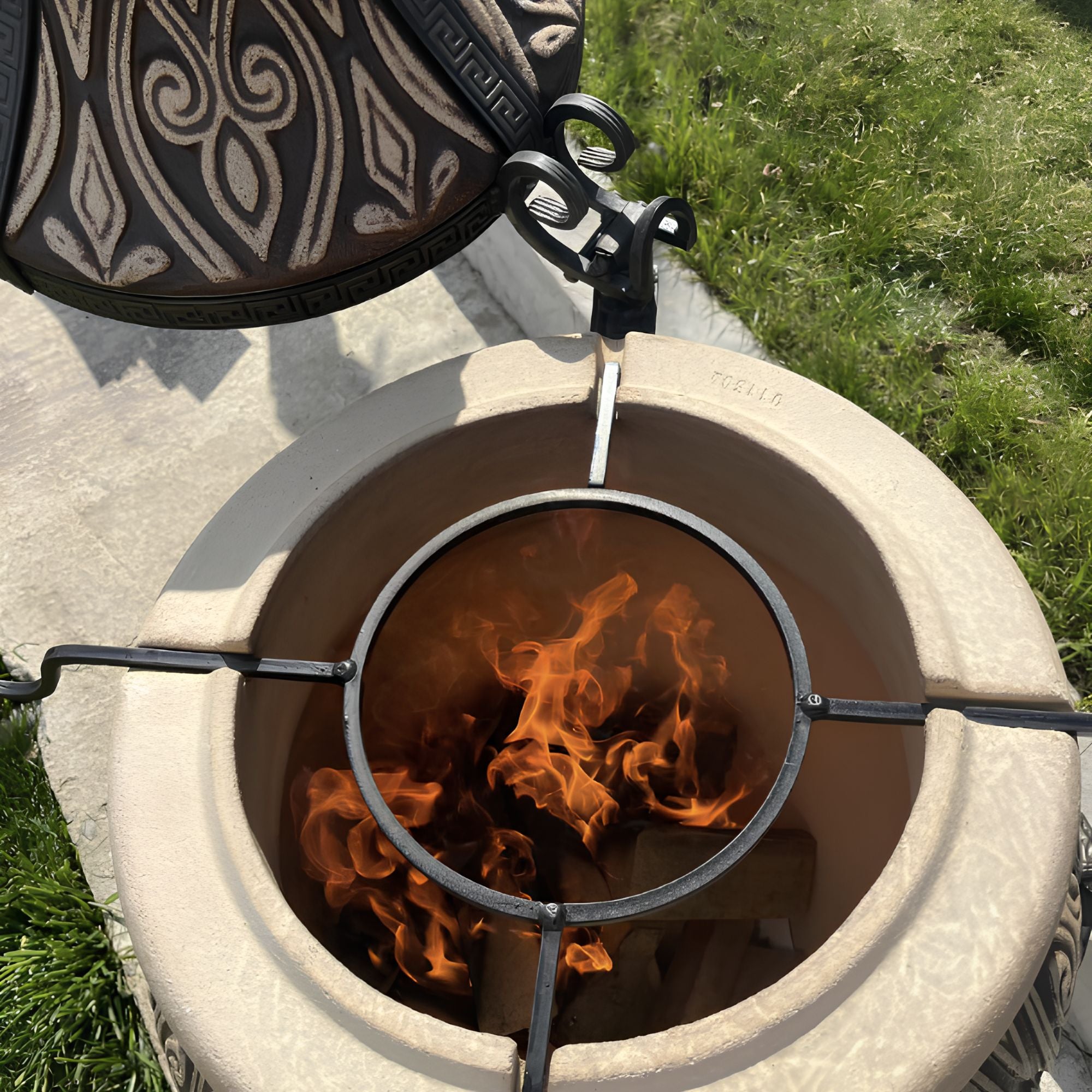 Asia large clay tandoor oven grill 100 litre capacity made from thick fireclay walls