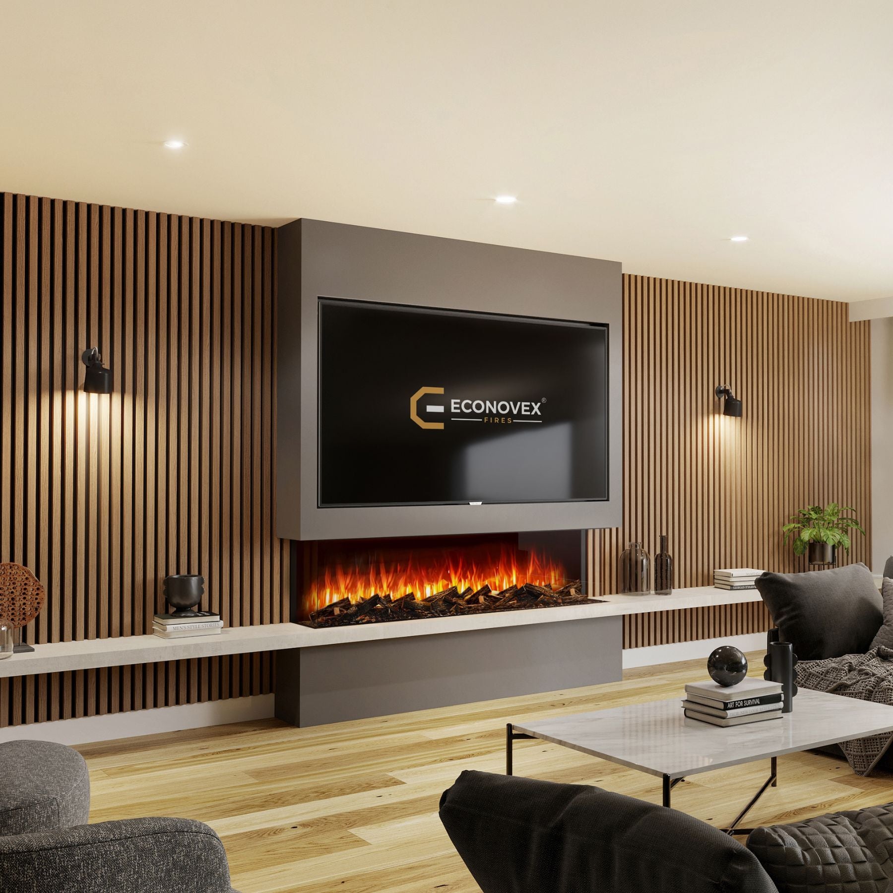 How to Build the Media Wall w/ a Fireplace – Fire and Frost