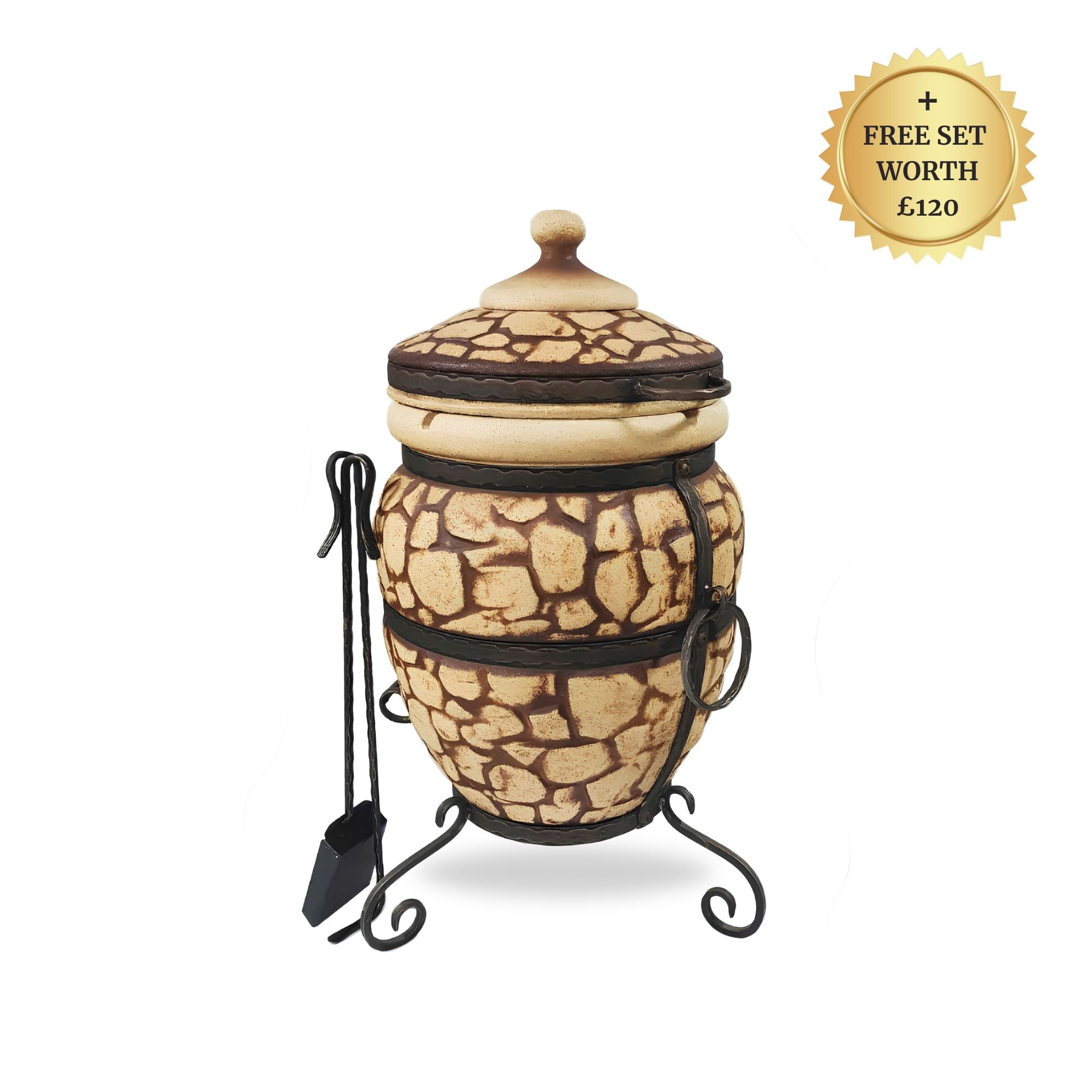 Indiana Mini Tandoor Oven – 50 Litre Artisan Outdoor Clay Oven