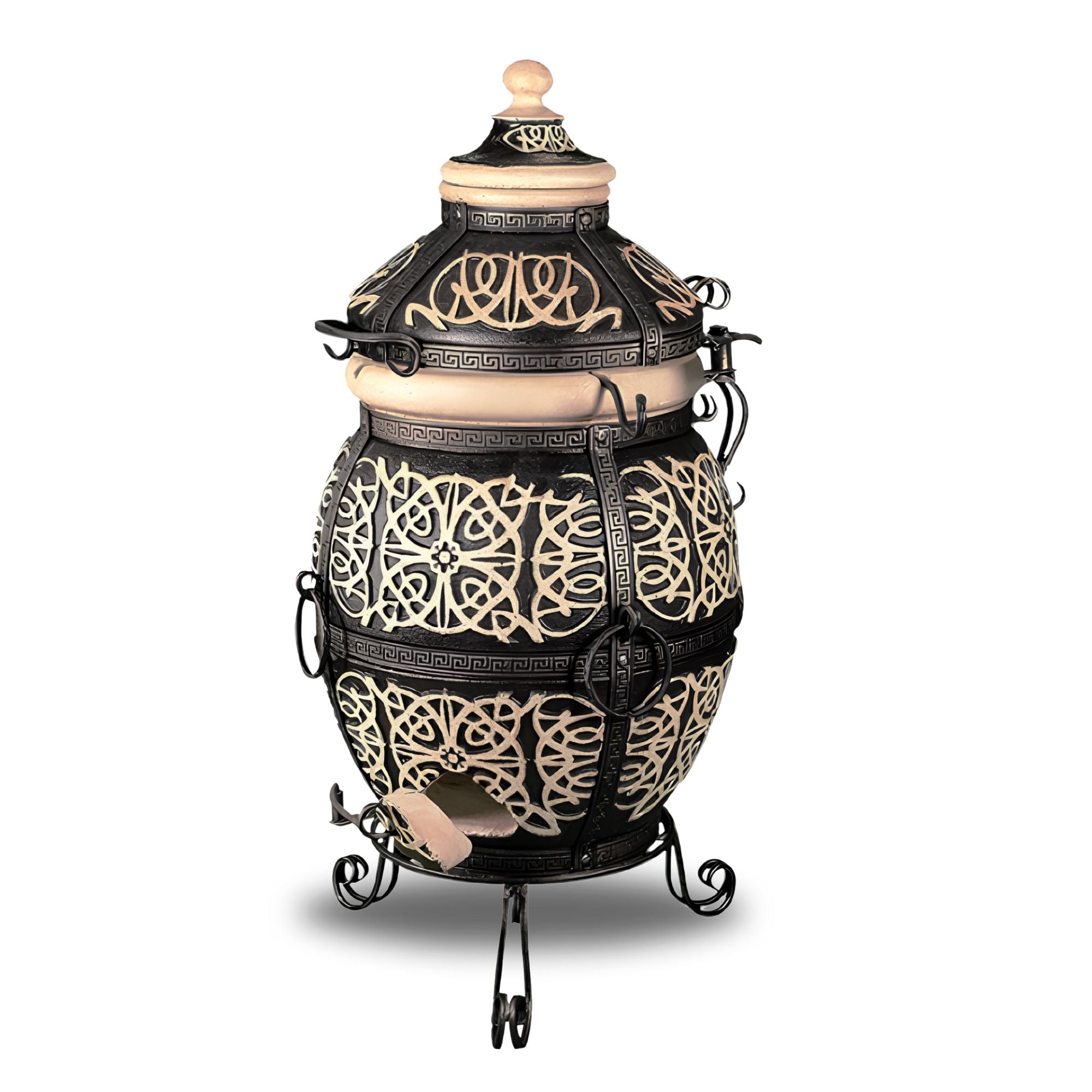 Extra large outdoor clay tandoor oven 125 litre capacity