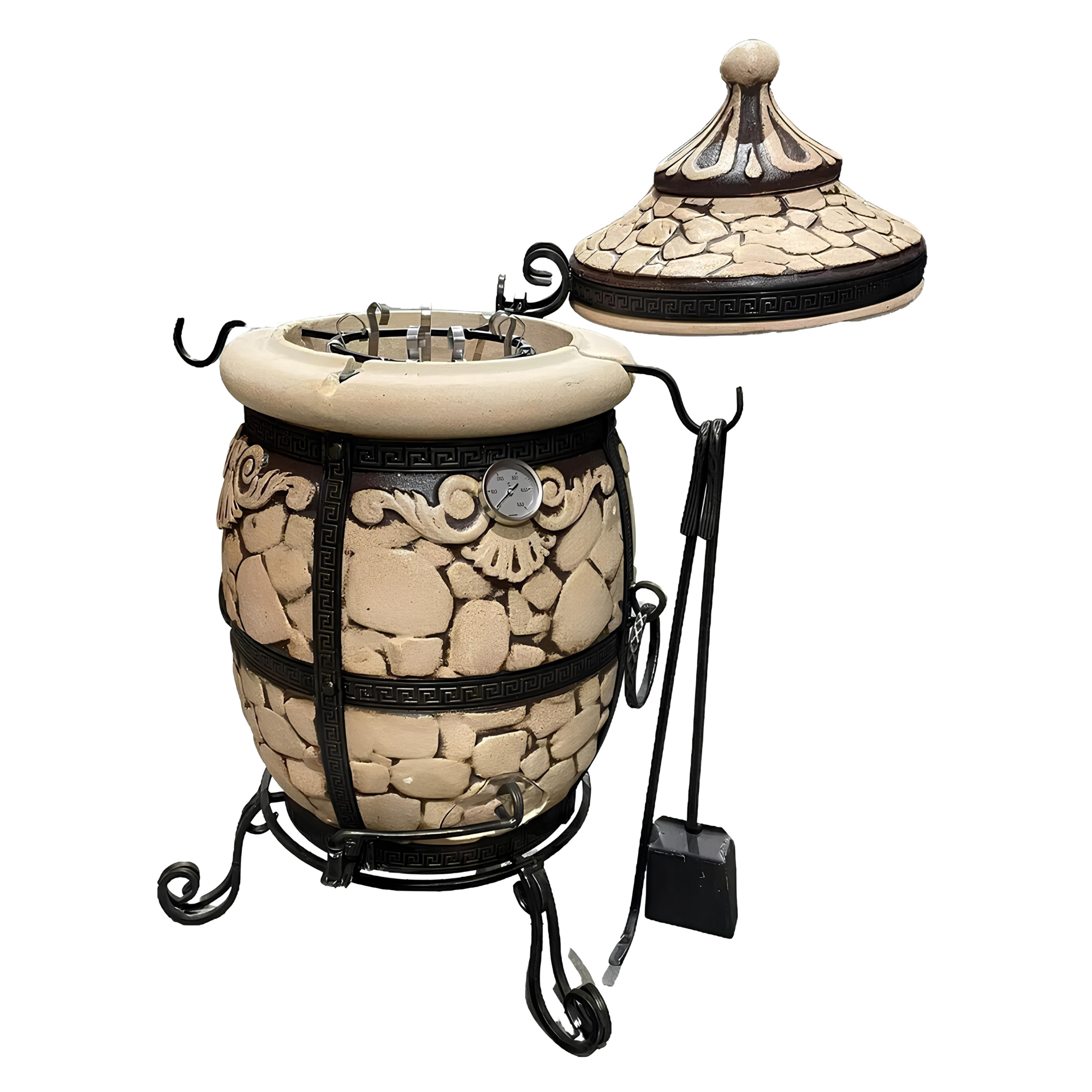 Paris Small Tandoor Oven – 65 Litre Artisan Outdoor Oven Stone Effect