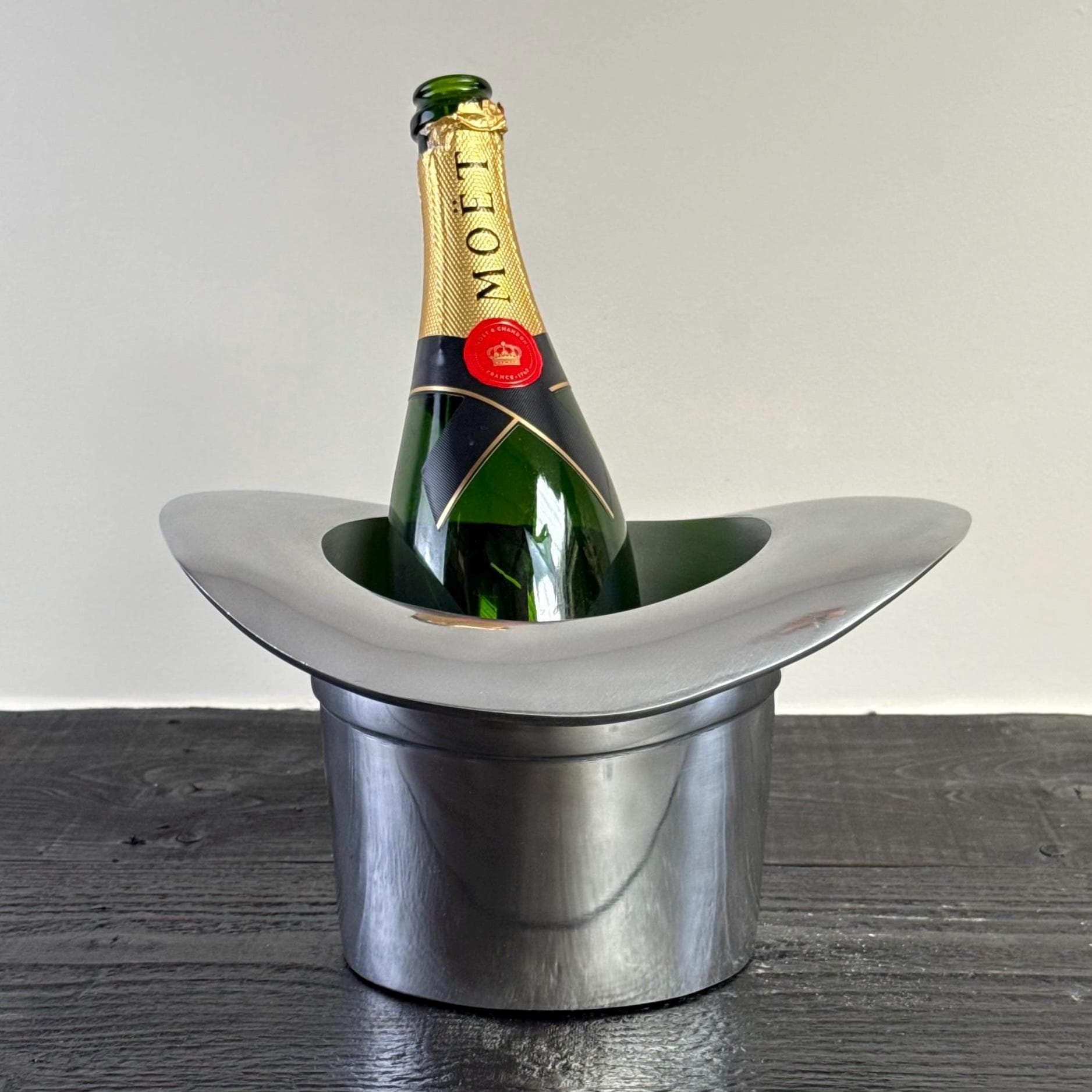 Top Hat Silver Champagne Ice Bucket Wine Cooler