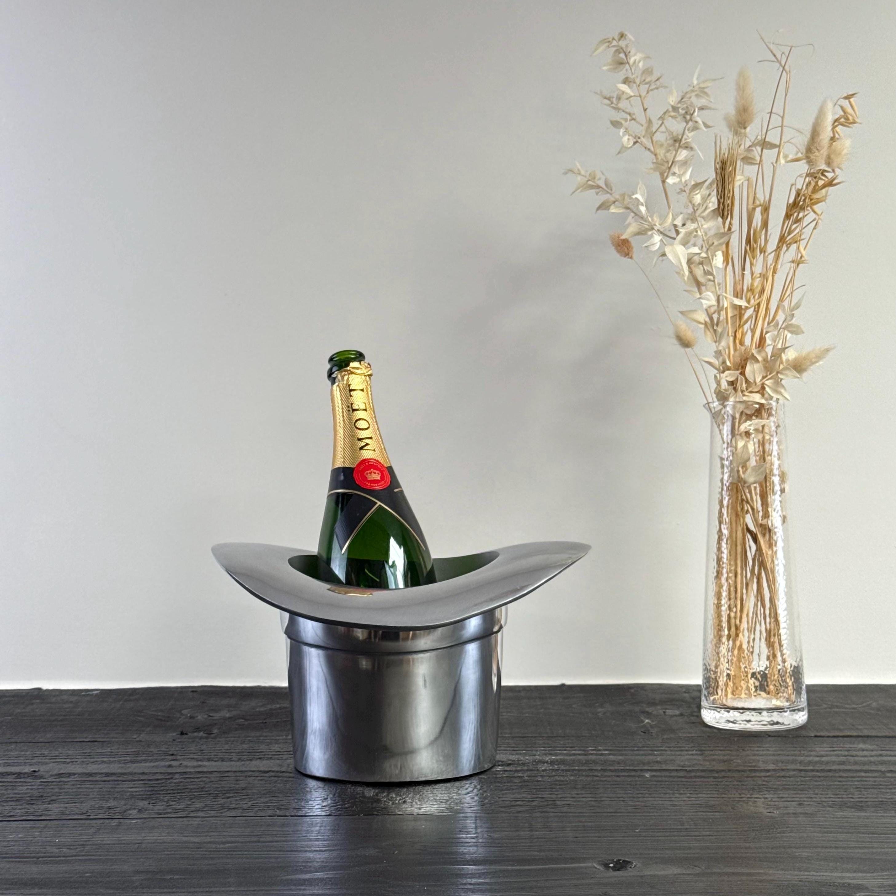 Top Hat Silver Champagne Ice Bucket Wine Cooler